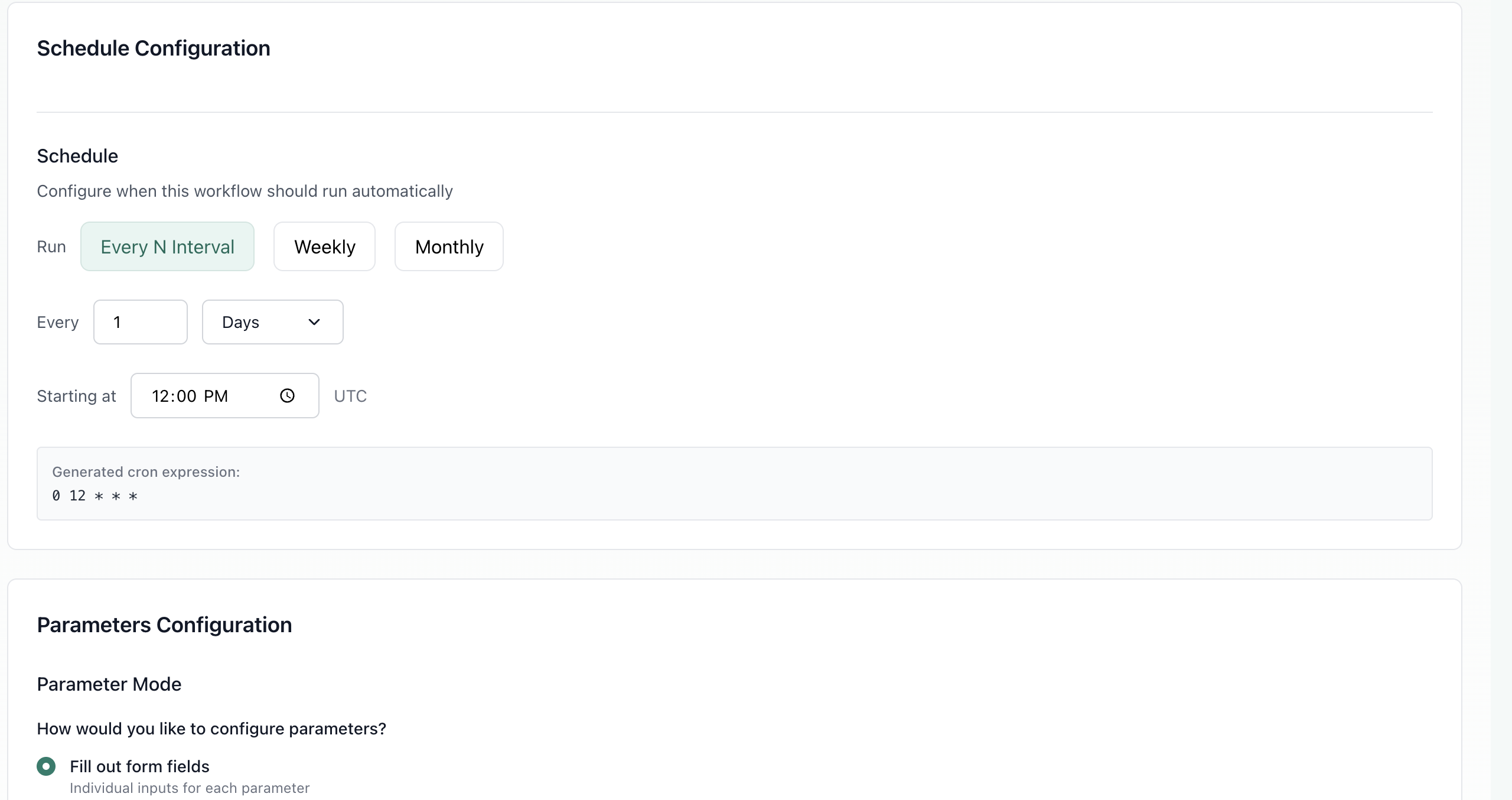 Schedule Entry Point